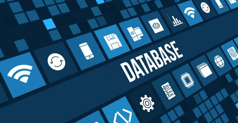 Diagrama de base de datos en pantalla