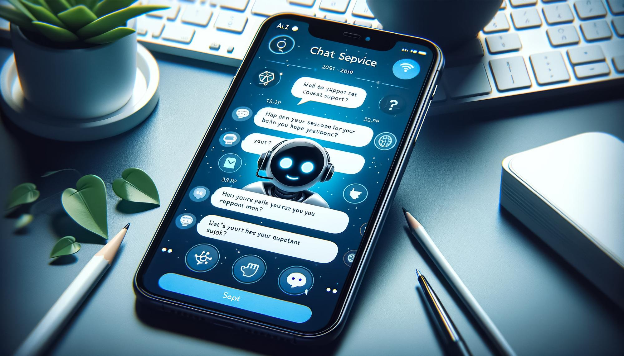 Interfaz de chat en una web corporativa